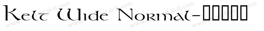 Kelt Wide Normal字体转换